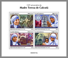 GUINEA BISSAU 2020 MNH Mother Teresa Mutter Teresa Mere Teresa M/S - OFFICIAL ISSUE - DHQ2046 - Madre Teresa