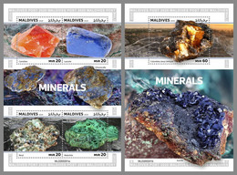 MALDIVES 2020 MNH Minerals Mineralien Mineraux M/S+S/S - OFFICIAL ISSUE - DHQ2046 - Minerales