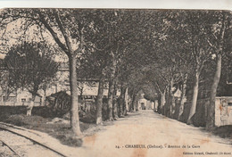 Rare Cpa  Chabeuil Avenue De La Gare - Autres & Non Classés