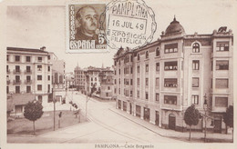 Carte    ESPAGNE   Exposition  Philatélique   PAMPLONA  1949 - Andere & Zonder Classificatie