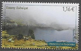 FRENCH ANDORRA, 2020 , MNH, LANDSCAPES, MOUNTAINS, LAKES, ESTANY ESBALCAT,1v - Autres & Non Classés