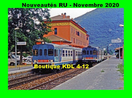 RU 1856 - Autorail ALn 663.1157 Et 663. 1195 Des FS En Gare - BREIL SUR ROYA Alpes Maritimes - SNCF - Stazioni Con Treni