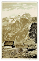 Ref 1430 - 1948 Real Photo Postcard - Mountain Huts Braunwald Switzerland - Good Postmark - Braunwald