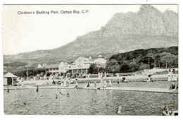 Ref 1430 - Early Postcard - Children's Bathing Pool - Camps Bay Cape Province South Africa - Afrique Du Sud