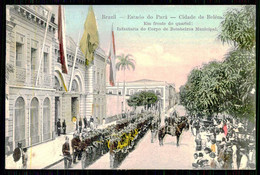 PARÁ -BELEM -BOMBEIROS-Em Frente Do Quartel: Inf.ª Do Corpo De Bombeiros Municipal(Ed.Liv.Alfacinha Nº 11)carte Postale - Belém