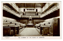 Ref 1431  -  Real Photo Postcard - The Chamber Of The House Of Commons London Political Theme - Houses Of Parliament