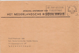 Judaïsme Croix Rouge Rode Kruis Stempel 30 Jaar Geleden Februaristaking Tegen De Jodenvervolging, Amsterdam 20/2/1971 - Frankeermachines (EMA)