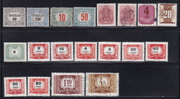 1921-1958 Lot 19 Different - Dienstmarken