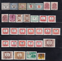 1921-1987 Lot 31 Different - Dienstzegels