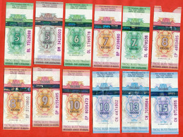 Estonia.Lot Of 12 Tickets. Bus. City Tallinn. - Sin Clasificación