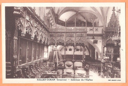 CPA Vue Rare - AVEYRON - SALLES-CURAN - INTÉRIEUR DE L'ÉGLISE - Photo Combier - Sonstige & Ohne Zuordnung