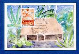 ⭐ Wallis Et Futuna - Carte Maximum - Premier Jour - FDC - Cases Traditionnelles - 2004 ⭐ - Cartoline Maximum