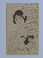 Raphael Kirchner 166 Girl With Flowers 1903 Serie 71 Nr. 2 Ges. Geschutzt - Kirchner, Raphael