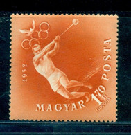 1952 Hammer Throw, Hammerwerfen, Pigeon, Helsinky Olympics, Hungary, Mi. 1251, MNH - Verano 1952: Helsinki