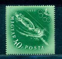 1952 Swimming, Schwimmen, Pigeon, Helsinki Olympics, Hungary, Mi. 1248, MNH - Verano 1952: Helsinki