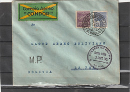 Brazil LAB FIRST FLIGHT ? COVER AIRMAIL 1930 - Poste Aérienne (Compagnies Privées)