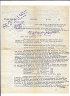 SAPEURS POMPIERS PERPIGNAN 1951 COMMANDANT SICARD GAILLAC SUR LE DECES DU CDT VASSAIL - Bomberos