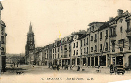 Baccarat * Rue Des Ponts * Automobile Voiture Ancienne * Magasin " à L'ameublement Général " - Baccarat