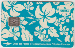 FRENCH POLYNESIA - Motif Paréo, S. Millecamps 1993 (blue), CN:C41100xxx, 30 U, 10/93, Used - Polynésie Française