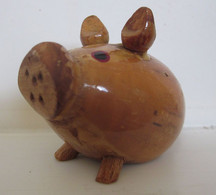 SALIERA PIG MAIALE LEGNO VINTAGE ITALY - Other & Unclassified