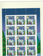 Luxembourg: Y&T - 1608 Timbres De Noël 2004 ** En Feuille Complète - Ganze Bögen