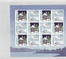 Luxembourg: Y&T - 1570/ 1571  Timbres De Noël 2003 ** En Feuille Complète - Fogli Completi