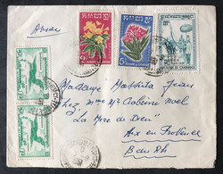 Cambodge Enveloppe 3.9.1961 - TAD Phnom Penh R.P. Arrivée, Pour Aix En Provence - (B3071) - Kambodscha