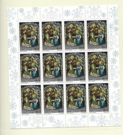 Luxembourg: Y&T - 1334  Timbres De Noël 1995 ** En Feuille Complète - Fogli Completi