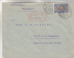 Estonie - Lettre Recom De 1930 - Oblit Viljandi - Exp Vers Döbeln - - Estonia