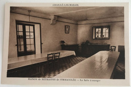 85 Chaille Les Marais  1954 Maison Retraite De L Immaculée Salle A Manger Porte Manteaux Tables Bancs - Chaille Les Marais