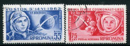 ROMANIA 1963 Vostok 5 And 6 Space Flights Used.  Michel 2171-72 - Gebraucht