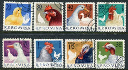 ROMANIA 1963 Domestic Poultry Used.  Michel 2145-52 - Used Stamps