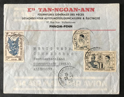 Cambodge, Enveloppe De Phnom Penh Pour Gummersbach, Allemagne 29.8.1956 - (B3208) - Kambodscha