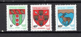 GABON N° 403 à 405   NEUFS SANS CHARNIERE COTE  2.00€    ARMOIRIE - Gabón (1960-...)