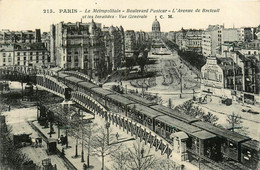 Paris * 15ème * Le Métropolitain * Boulevard Pasteur * Avenue De Breteuil Et Les Invalides * Métro Pont - Metropolitana, Stazioni