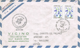 38448. Carta Aerea Impresos BUENOS AIRES (Argentina) 1982. Flores, Flowers Malvinense - Lettres & Documents