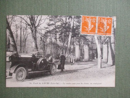 44 FORET DU GAVRE RENDEZ VOUS POUR LA CHASSE VOITURE ANCIENNE ANIMEE - Le Gavre