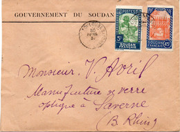 SOUDAN : . OBL . " KOULOUBA " . 1937 . - Lettres & Documents