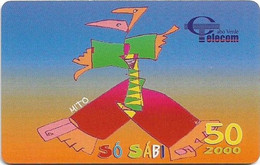 Cabo Verde - Cabo Verde Telecom - Só Sábi 2000 (CN. Red), 50U, Used - Capo Verde