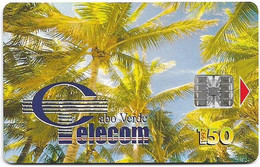 Cabo Verde - Cabo Verde Telecom - Palm Trees, Coqueiros II, 150U, 09.1997, 90.000ex, Used - Cabo Verde