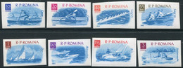 ROMANIA 1962 Boat Sports Imperforate  MNH / **.  Michel 2056-63 - Ungebraucht