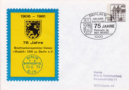 Berlin, PU 071 C2/007,  75 Jahre BSV Moabit Berlin - Buste Private - Usati