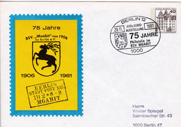 Berlin, PU 071 C2/008,  75 Jahre BSV Moabit Berlin - Buste Private - Usati