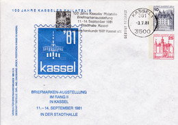 Berlin, PU 088 D2/001, Kassel'`81 - Enveloppes Privées - Oblitérées