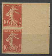 France (1906) N 134 Sans Gomme N.Dentele (signe) - Unused Stamps