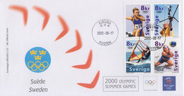 Enveloppe  FDC  1er   Jour   SUEDE   Jeux  Olympiques  De  SYDNEY   2000 - Summer 2000: Sydney
