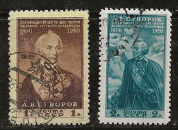 Russie 1950 N° Y&T : 1453 Et 1454 Obl. - Used Stamps