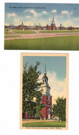 2 Different DEARBORN, Michigan, USA, Edison Institute, Old Linen Postcard - Dearborn