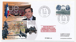 FRANCE - Oblit Temp. "Paris - Palais Bourbon" 22/9/2008 - Assemblée Nationale XIIIeme Législature - Storia Postale