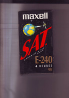 Une Cassette K7 Video 240 Minutes Maxell - A Re Enregistrer - Autres & Non Classés